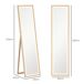 Espejo Cuerpo Entero Vidrio Templado, MDF HOMCOM Espejo Cuerpo Entero Vidrio Templado, MDF HOMCOM Marrón