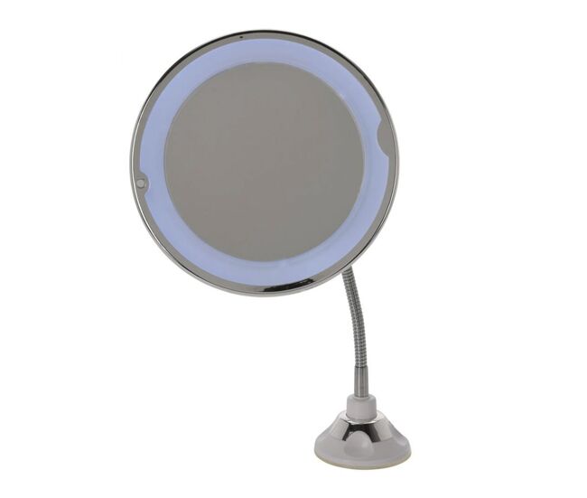 Well home espejo con soporte con luces led en el borde 20,2x40cm