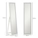 Espejo Cuerpo Entero Vidrio Templado, MDF HOMCOM Espejo Cuerpo Entero Vidrio Templado, MDF HOMCOM Blanco