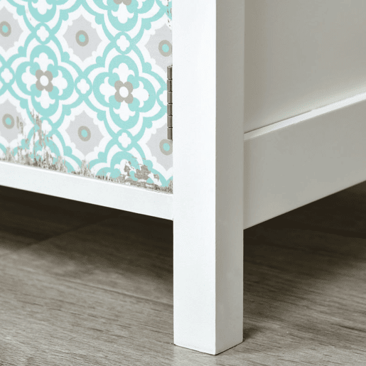 HOMCOM Cómoda com 2 Gavetas Cómoda para Dormitório Estilo Boémio com 3 Compartimentos Desenho Anti-Tombo para Sala de Estar Corredor 68x34x80 cm Multicor