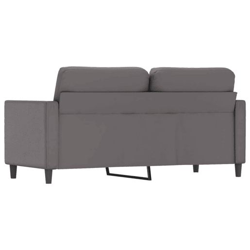 vidaXL Sofá de 2 lugares 140 cm couro artificial cinza vidaXL Sofá de 2 lugares 140 cm couro artificial cinza