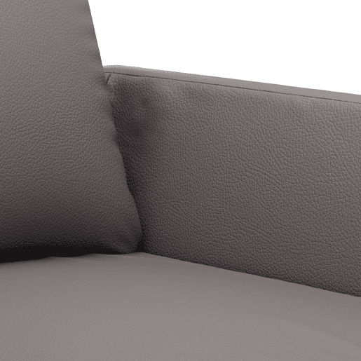 vidaXL Sofá de 2 lugares 140 cm couro artificial cinza vidaXL Sofá de 2 lugares 140 cm couro artificial cinza