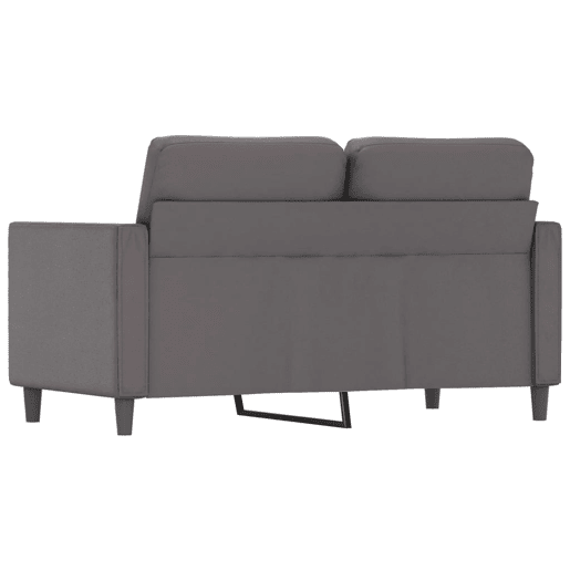 vidaXL Sofá de 2 lugares 120 cm couro artificial cinza vidaXL Sofá de 2 lugares 120 cm couro artificial cinza