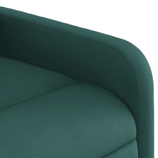 vidaXL Poltrona reclinável de massagens elétrica tecido verde-escuro vidaXL Poltrona reclinável de massagens elétrica tecido verde-escuro