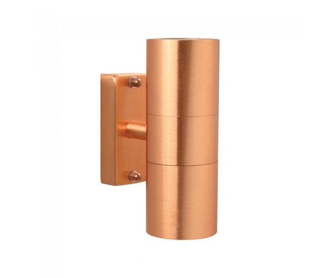 Aplique de exterior tin cobre 2 luces marca nordlux