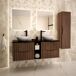 Mueble doble lavabo 2 compartimientos Siena Mueble doble lavabo 2 compartimientos Siena Madera