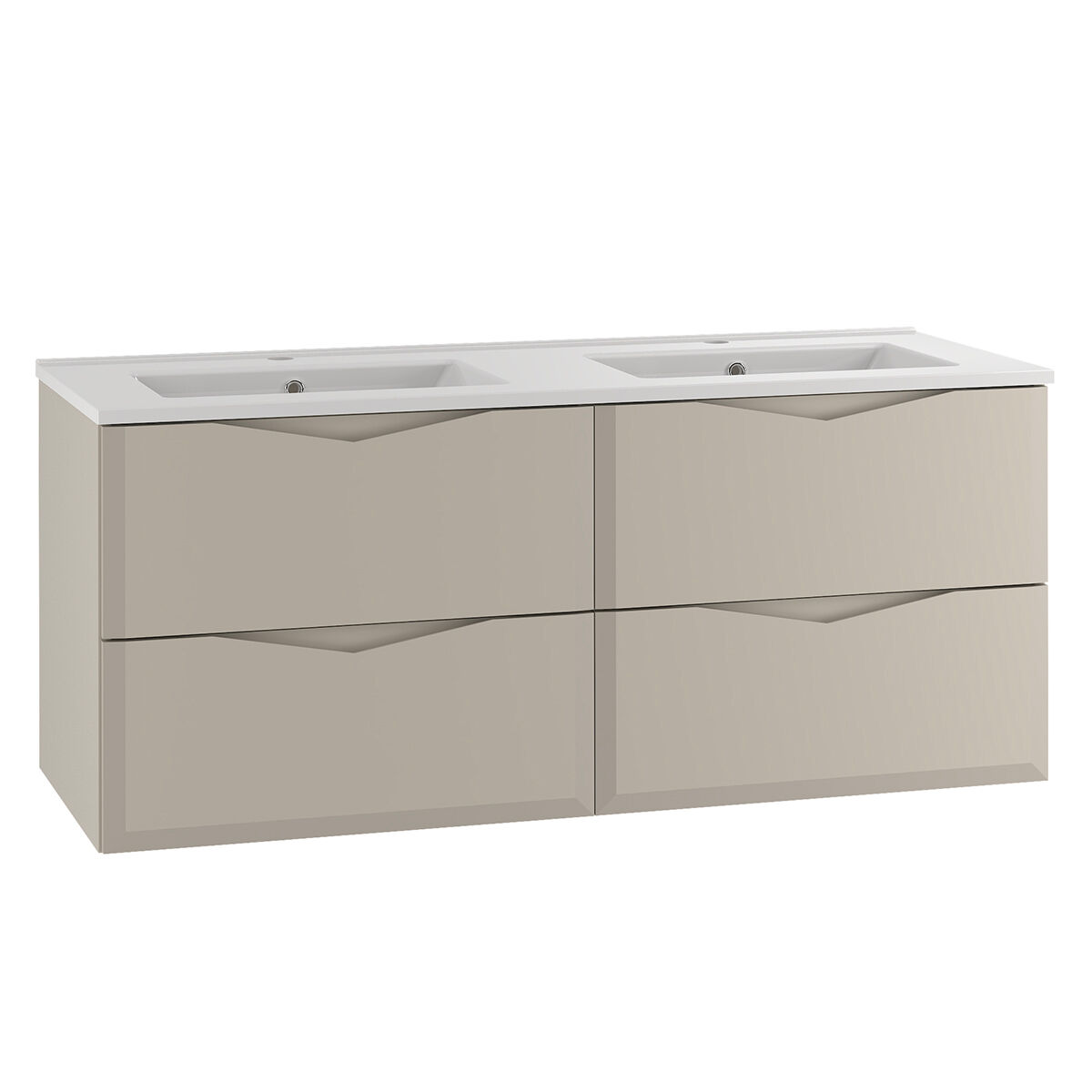 Mueble doble lavabo encastrado Ellie