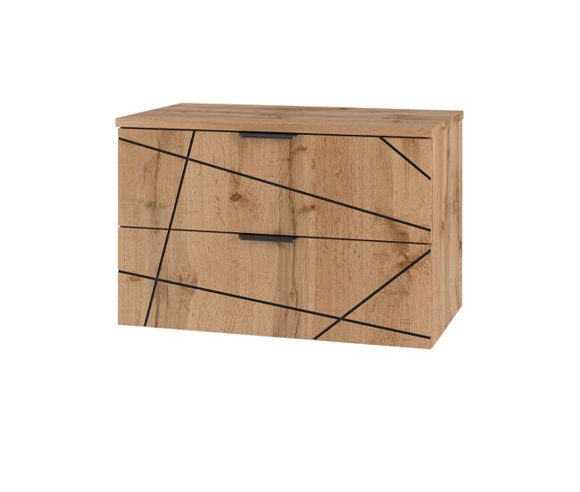 Mueble bajo lavabo 80cm encimera teren madera