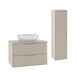 Conjunto de muebles con lavabo individual y columna Ellie 80 Conjunto de muebles con lavabo individual y columna Ellie 80 Beige