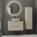 Conjunto de muebles con lavabo individual y columna Ellie 80 Conjunto de muebles con lavabo individual y columna Ellie 80 Beige