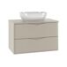 Conjunto de muebles con lavabo individual y columna Ellie 80 Conjunto de muebles con lavabo individual y columna Ellie 80 Beige