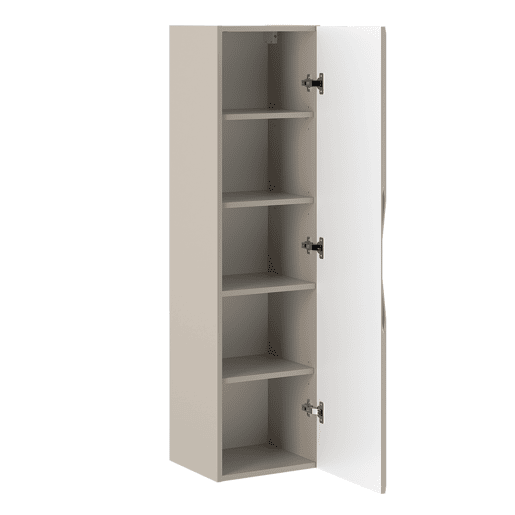 Conjunto móvel simples lavatório 80cm e coluna Ellie Caxemira