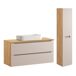 Conjunto de muebles con lavabo individual 2 cajones y columna Elora 120 Conjunto de muebles con lavabo individual 2 cajones y columna Elora 120 Madera