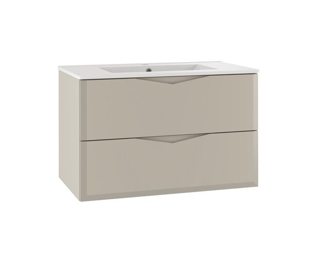 Mueble lavabo individual encastrado 80cm ellie cachemira