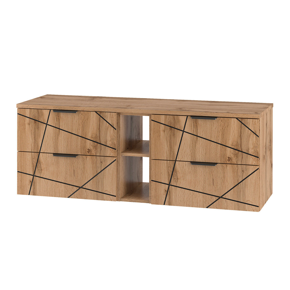 Mueble bajo lavabo 2 compartimientos encimera Teren 140