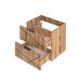 Mueble bajo lavabo 2 compartimientos encimera Teren 140 Mueble bajo lavabo 2 compartimientos encimera Teren 140 Madera