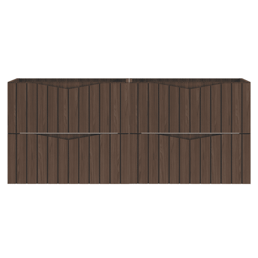 Móvel sob-lavatório 120cm Siena madeira e preto