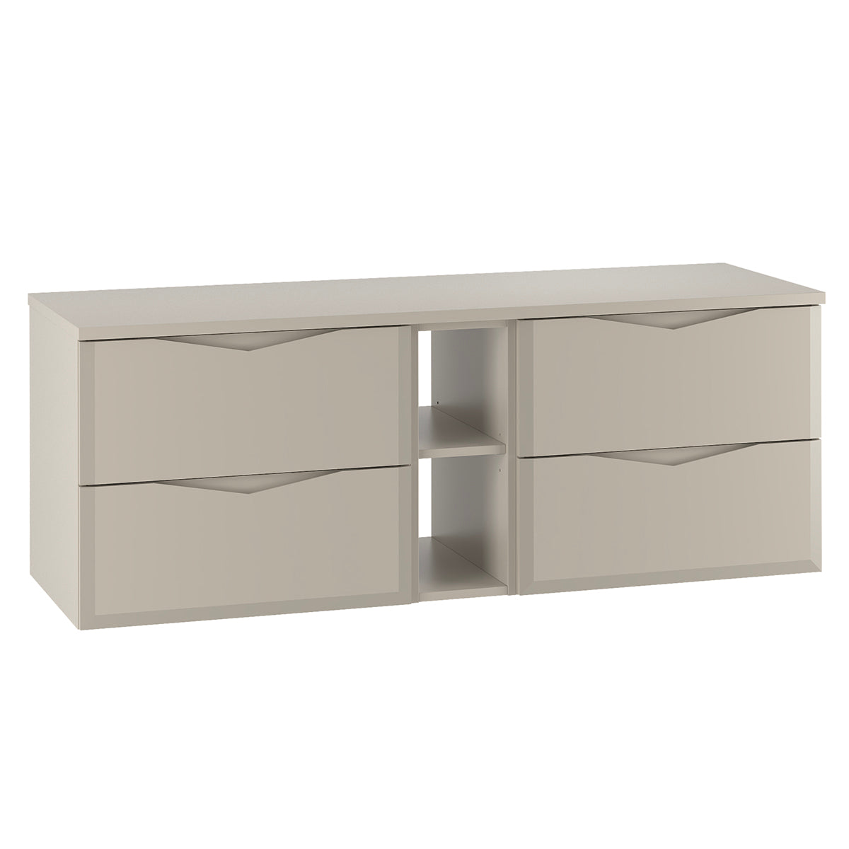 Mueble bajo lavabo 2 compartimientos encimera Ellie 140