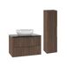 Conjunto de muebles con lavabo individual y columna Siena Conjunto de muebles con lavabo individual y columna Siena Madera