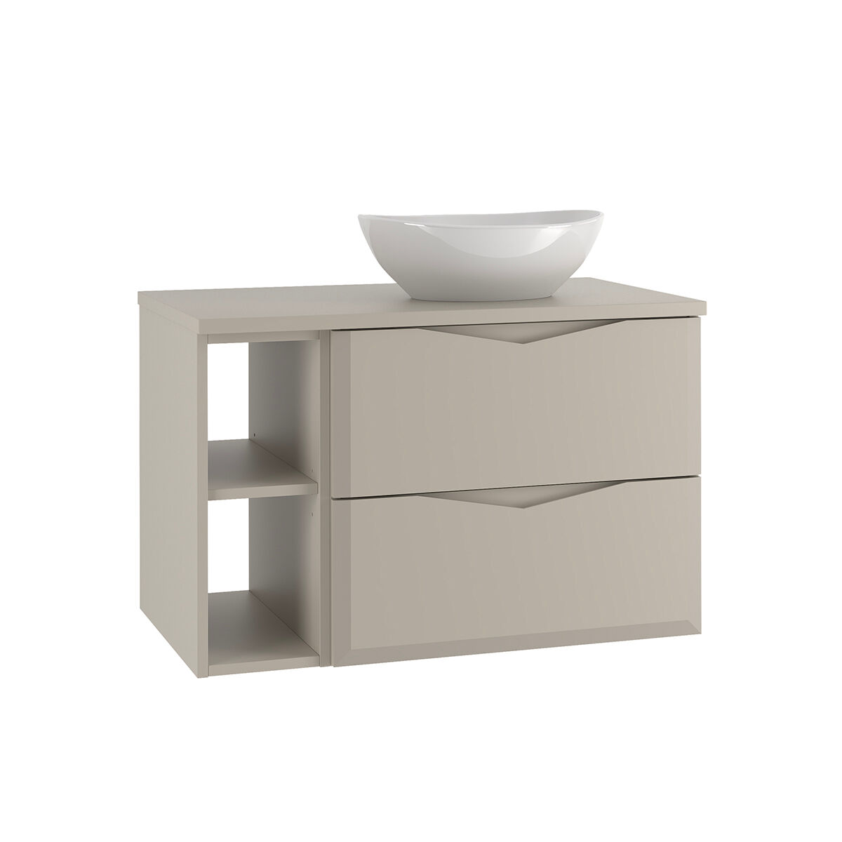 Mueble lavabo individual 2 compartimientos Ellie