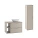 Conjunto de muebles con lavabo individual 2 compartimientos y columna Ellie Conjunto de muebles con lavabo individual 2 compartimientos y columna Ellie Beige