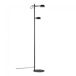 Lámpara de pie LED Clyde (2x4W) Nórdico Lámpara de pie LED Clyde (2x4W) Nórdico Negro