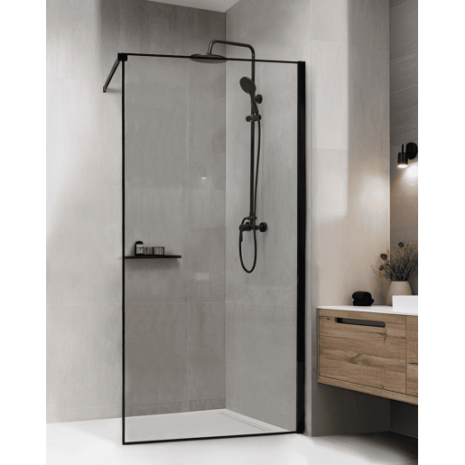 Painel de duche WASPAM 100 x 190 cm Preto