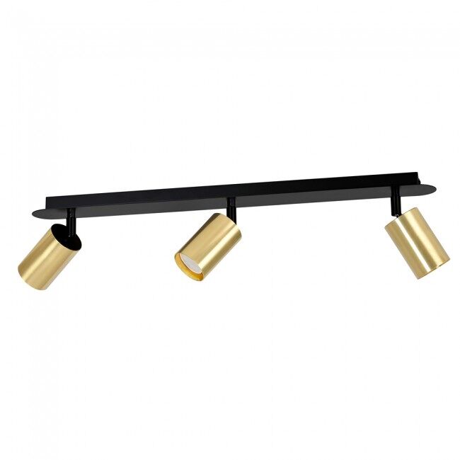 Regleta de focos tao negro/oro (3 luces)