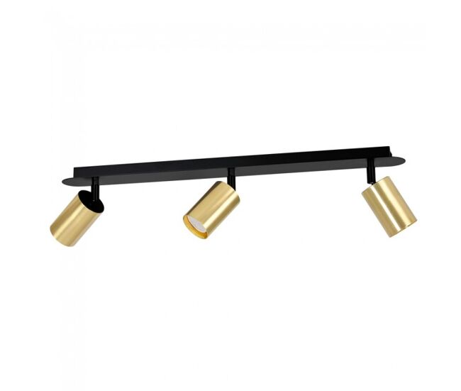 Regleta de focos tao negro/oro (3 luces)