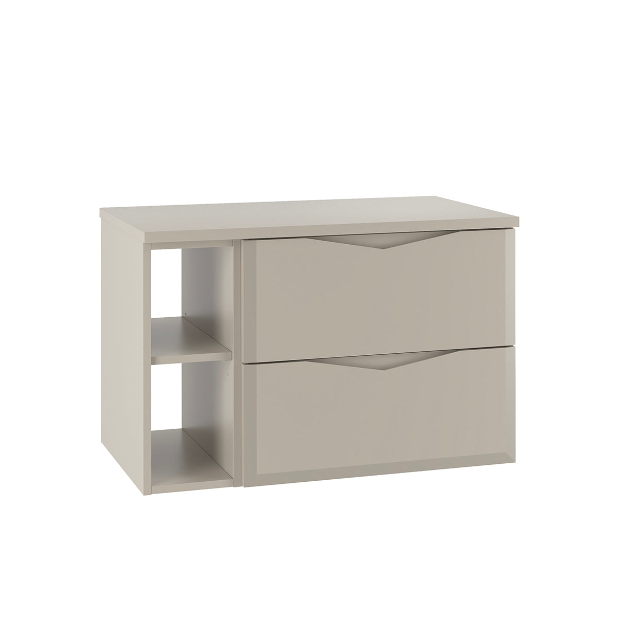 Mueble bajo lavabo 2 compartimientos encimera Ellie 80