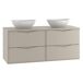 Conjunto de muebles con doble lavabo y columna Ellie Conjunto de muebles con doble lavabo y columna Ellie Beige