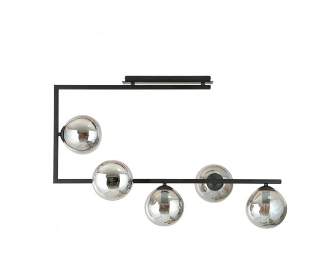 Plafón de techo ventara grafito 5 luces marca wonderlamp