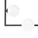 Plafón de techo Ventara (4 luces) Acero - Cristal Nórdico Plafón de techo Ventara (4 luces) Acero - Cristal Nórdico Blanco