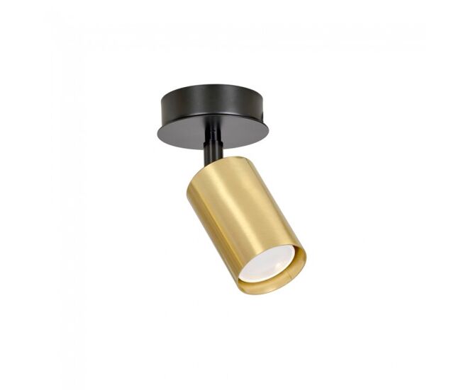 Foco de techo orientable tao negro/oro marca wonderlamp