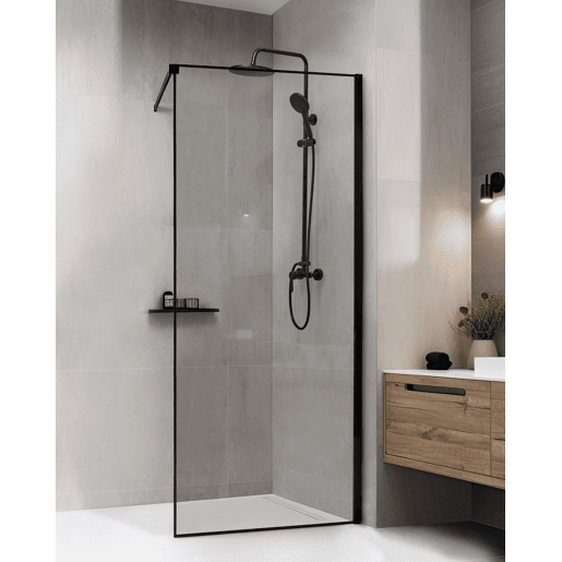 Painel de duche WASPAM 80 x 190 cm Preto
