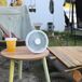 Ventilador de mesa portátil con batería Willy 55W Wonderlamp Ventilador de mesa portátil con batería Willy 55W Wonderlamp Blanco