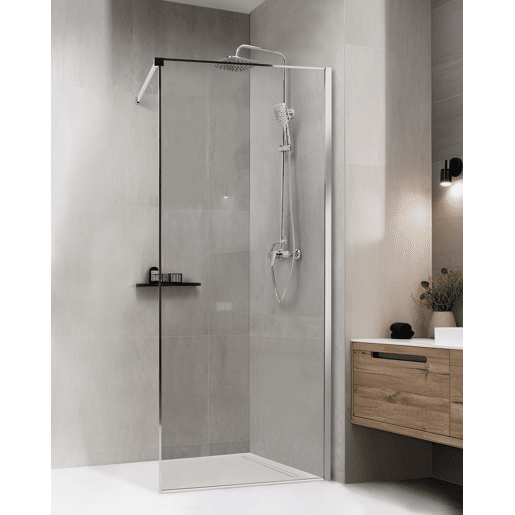 Painel de duche WASPAM 80 x 190 cm Prateado Painel de duche WASPAM 80 x 190 cm Prateado