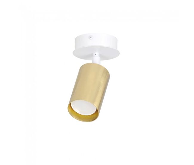 Foco de techo orientable tao blanco/oro marca wonderlamp