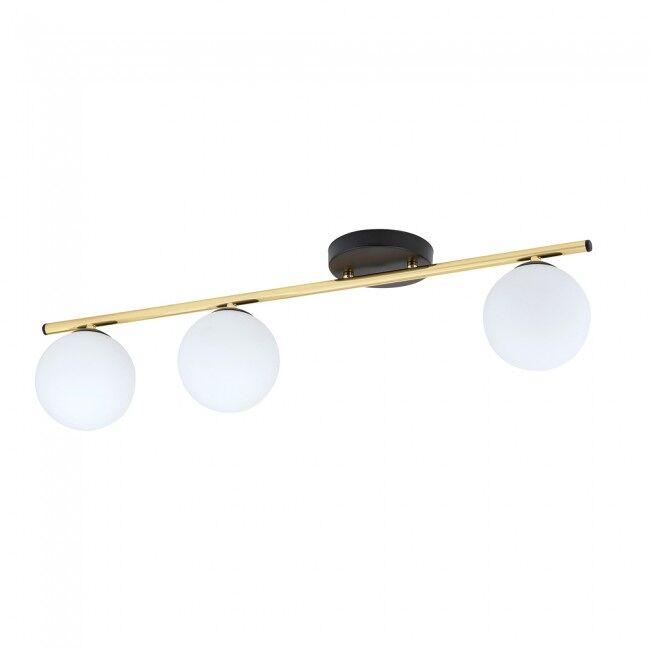 Regleta de techo Valenti (3 luces) Cristal - Metal Moderno