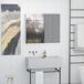 Armario con Espejo MDF, Vidrio kleankin, hogar - baño Armario con Espejo MDF, Vidrio kleankin, hogar - baño Blanco