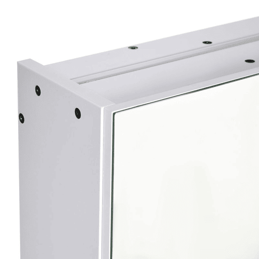 HOMCOM Armário Casa de Banho com Espelho e Luzes LED Armário com Espelho para Casa de Banho com Prateleiras Ajustáveis e USB Móvel para Casa de Banho Estilo Moderno 90x15x75 cm Branco