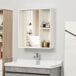 Armario con Espejo MDF, Vidrio kleankin, hogar - baño Armario con Espejo MDF, Vidrio kleankin, hogar - baño Natural