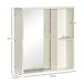 Armario con Espejo MDF, Vidrio kleankin, hogar - baño Armario con Espejo MDF, Vidrio kleankin, hogar - baño Natural