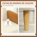 Butaca de Salón Terciopelo, Madera de Caucho HOMCOM Butaca de Salón Terciopelo, Madera de Caucho HOMCOM Crudo