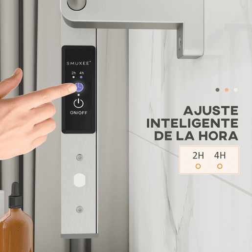 HOMCOM Toalheiro Elétrico de Parede ou Solo 150 W Aquecedor de Toalhas de Liga de Alumínio com Função de Temporizador e 8 Barras para Casa de Banho 53x35x90 cm Prata