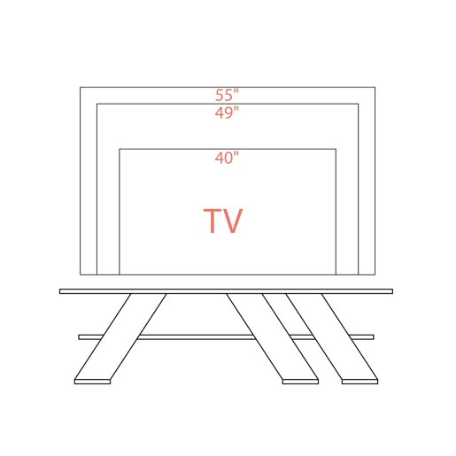 Móvel de TV Alexandra House Living Diagonal Branco 140 x 40 x 34 cm