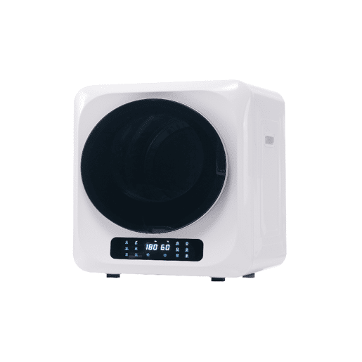 Máquinas de secar roupa 4kg evacuação de aço inoxidável com ecrã de LED,montagem em parede,energética G,branco