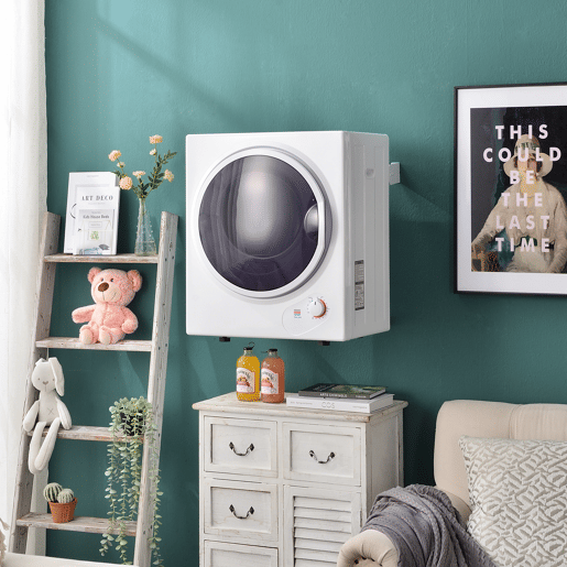 Máquinas de secar roupa mini 2,5kg evacuação de aço inoxidável,montagem em parede,energética G,branco