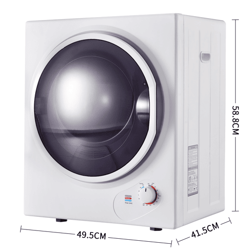 Máquinas de secar roupa mini 2,5kg evacuação de aço inoxidável,montagem em parede,energética G,branco