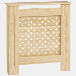 HOMCOM Cobertura de Radiador de MDF Proteção para Radiador para Sala de Estar Dormitório Corredor 78x19x82 cm Carvalho
